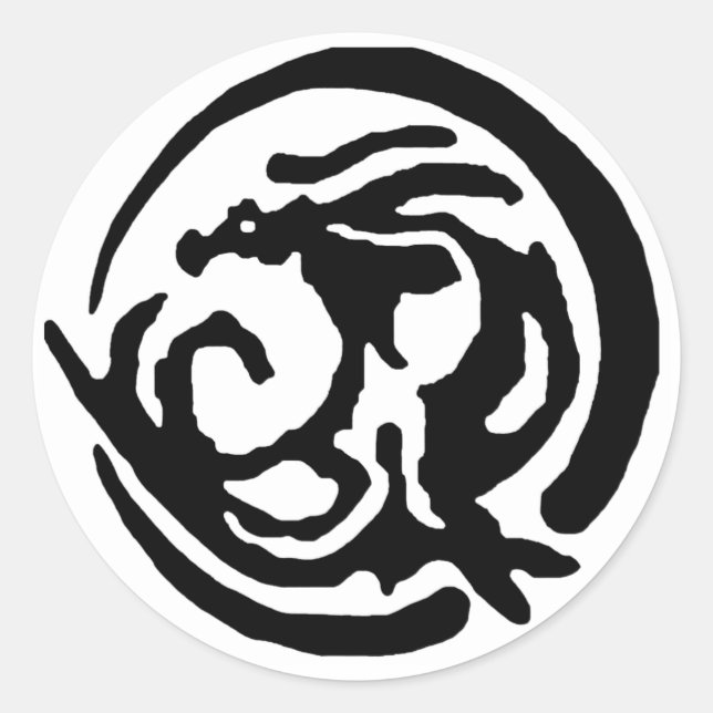 Dragon Moon Draconyz Runder Aufkleber (Vorderseite)