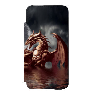 Dragon & Moon Fantasy Kunst & Kultur Incipio Watson™ iPhone 5 Geldbörsen Hülle
