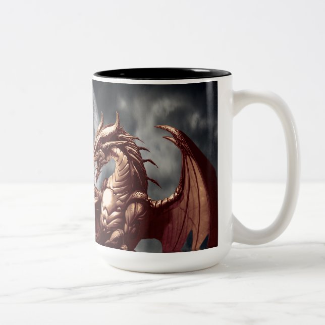 Dragon & Moon Fantasy Tasse (Rechts)