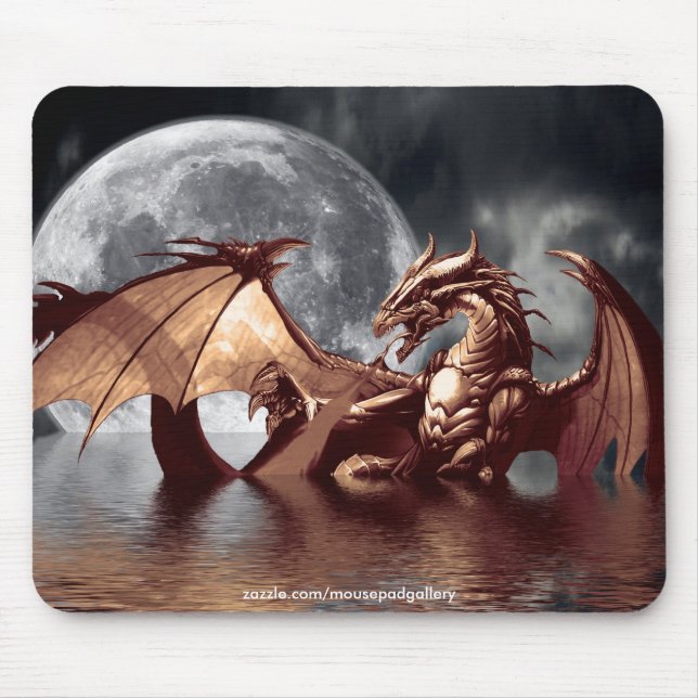 Dragon & Moon Mousepad (Vorne)