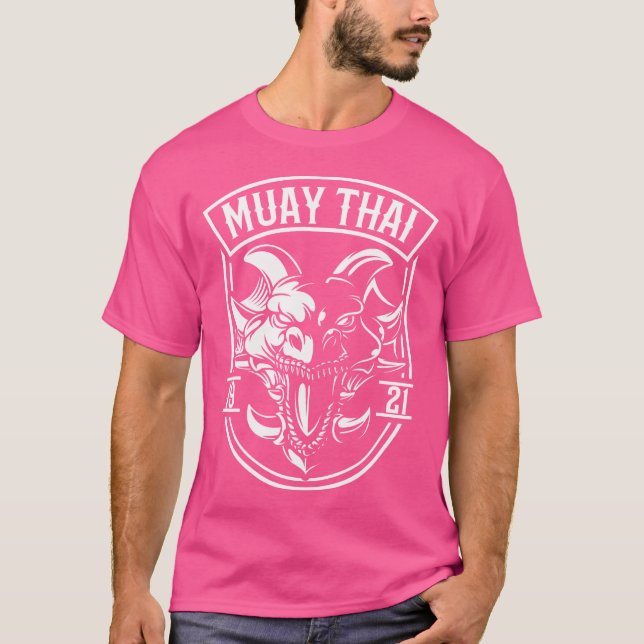Dragon Muay Thai Boxing Kickboxing T-Shirt (Vorderseite)