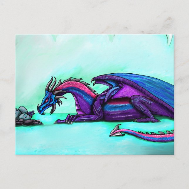 Dragon Mutter Postkarte (Vorderseite)