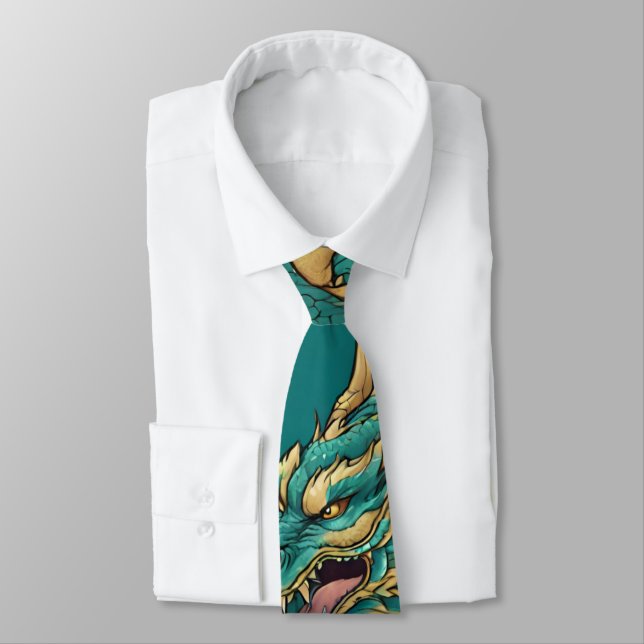 Dragon Necktie Krawatte (Gebunden)