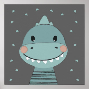 Dragon Niedlich Cartoon Kids Baby Boy Poster