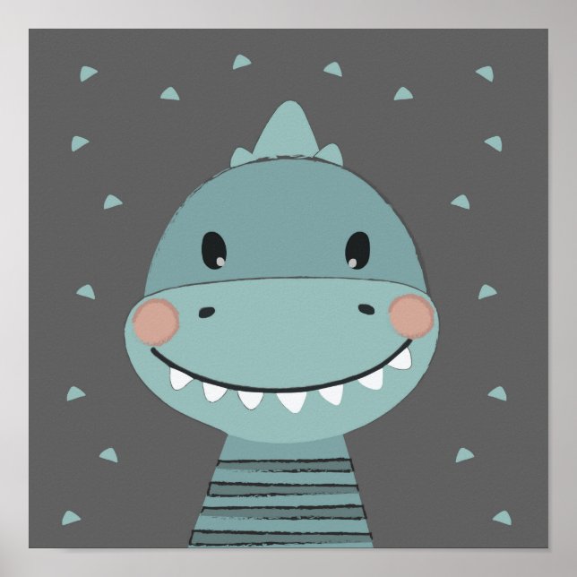 Dragon Niedlich Cartoon Kids Baby Boy Poster (Vorne)