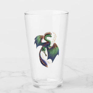 "Dragon of Summer" Blume Fantasy Art Glas
