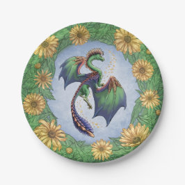 Dragon of Summer Nature Fantasy Art Pappteller