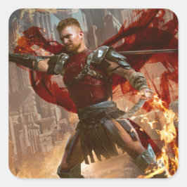 Dragon of the Desert Epic Fantasy Art Sticker