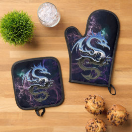 Dragon Ofenhandschuh & Topflappen-Set