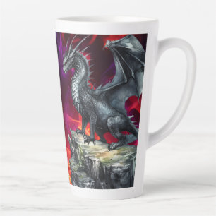 Dragon on a Fiery Overlook Milchtasse
