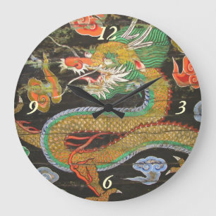 Dragon painting on the Korean ceiling of Sungnyemu Große Wanduhr