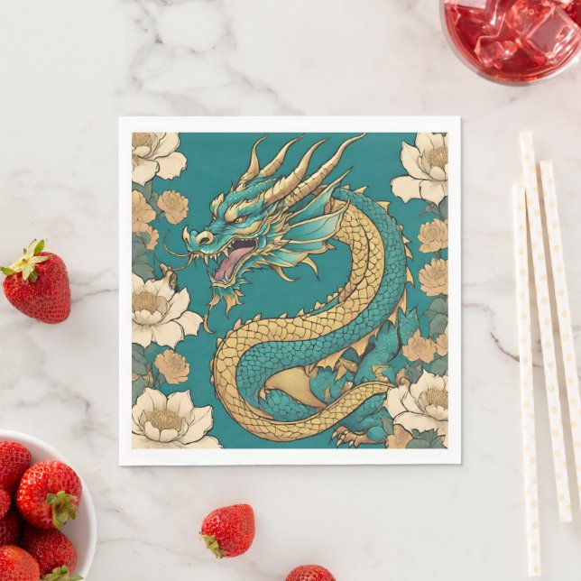 Dragon Paper Napkin Serviette (Beispiel)