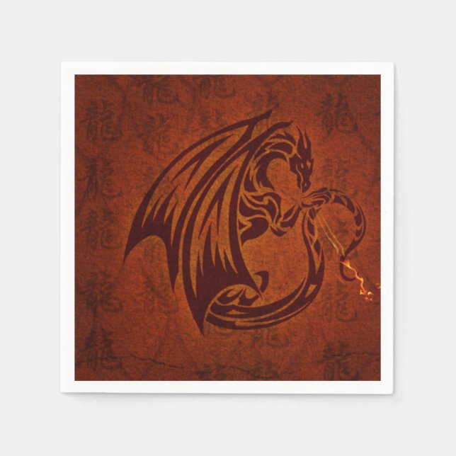 Dragon Paper Napkins Serviette (Vorderseite)