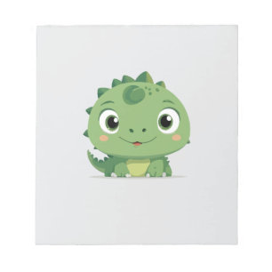 Dragon Peeking Niedlich Adorable Funny Animal Cart Notizblock