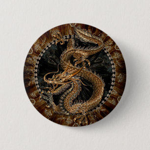 Dragon Pentagram Button