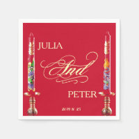 Dragon-Phoenix Red Candles Chinesische Hochzeit