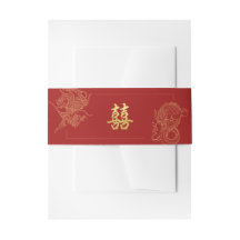 Dragon Phoenix Traditionelles Rotes Chinesisches H