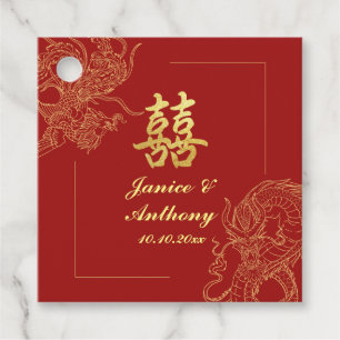 Dragon Phoenix Traditionelles Rotes Chinesisches H Geschenkanhänger