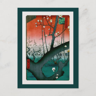 Dragon Plum, Kameido Hiroshige Kunst Postkarte