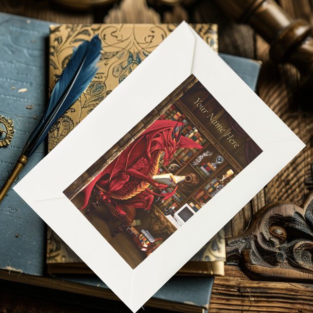 Dragon Podcast Library Rechteckiger Aufkleber (Von Creator hochgeladen)