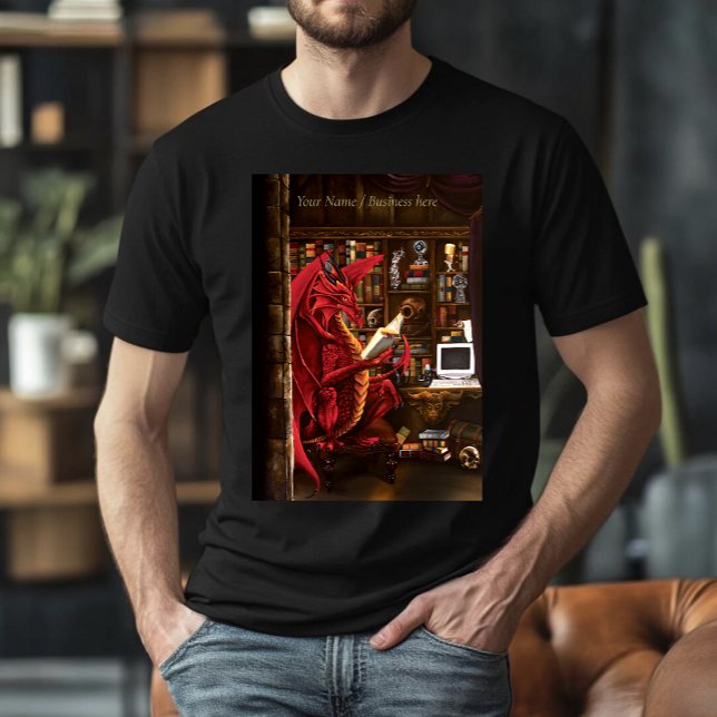 Dragon Podcast Library T-Shirt (Von Creator hochgeladen)