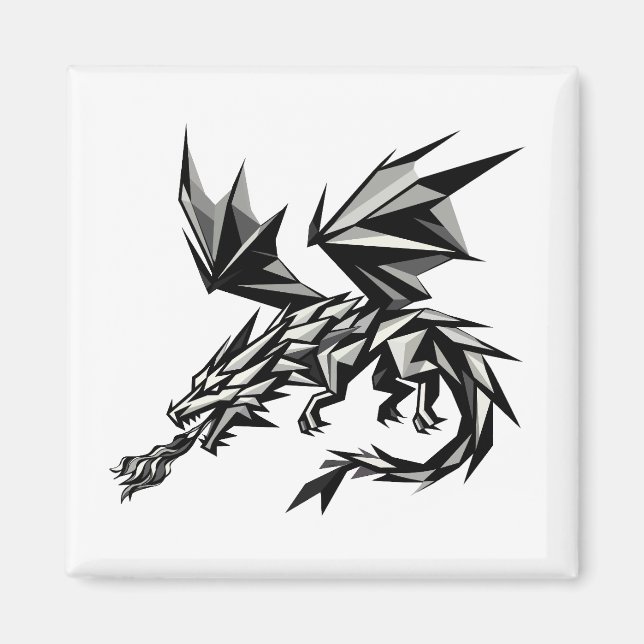 Dragón poligonal magnet (Vorne)
