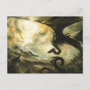 Dragon Postcard   Gruß der Mythischen Kreatur Postkarte