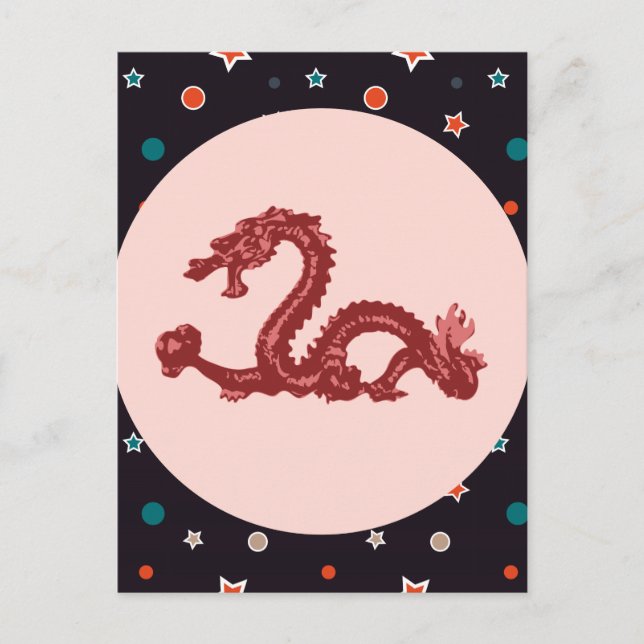 Dragon Postkarte (Vorderseite)