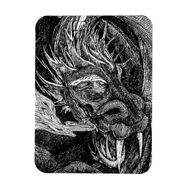 Dragon Premium-Magnet Magnet (Vertikal)