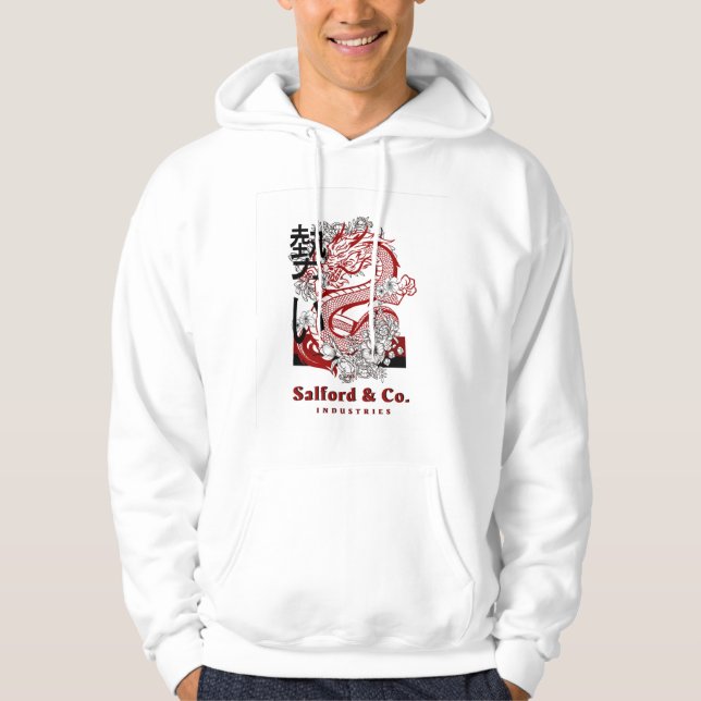 Dragon Print Hoodie (Vorderseite)