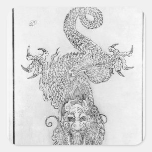 Dragon Quadratischer Aufkleber