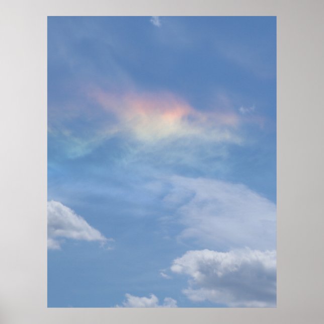 Dragon Rainbow Cloud Poster (Vorne)
