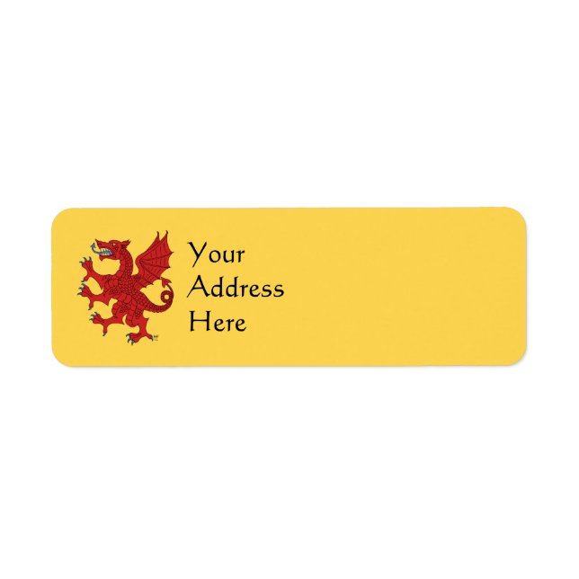 Dragon Rampant Gules (Vorne)