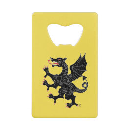 Dragon Rampant Sable Geldbeutel Flaschenöffner