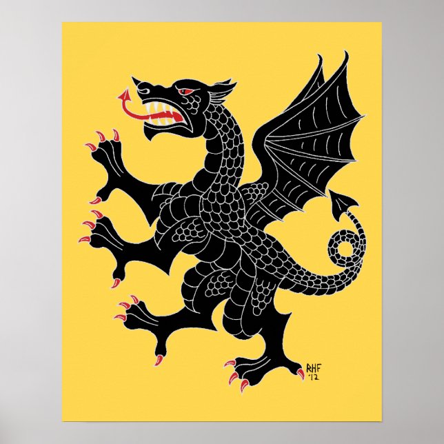 Dragon Rampant Sable Poster (Vorne)