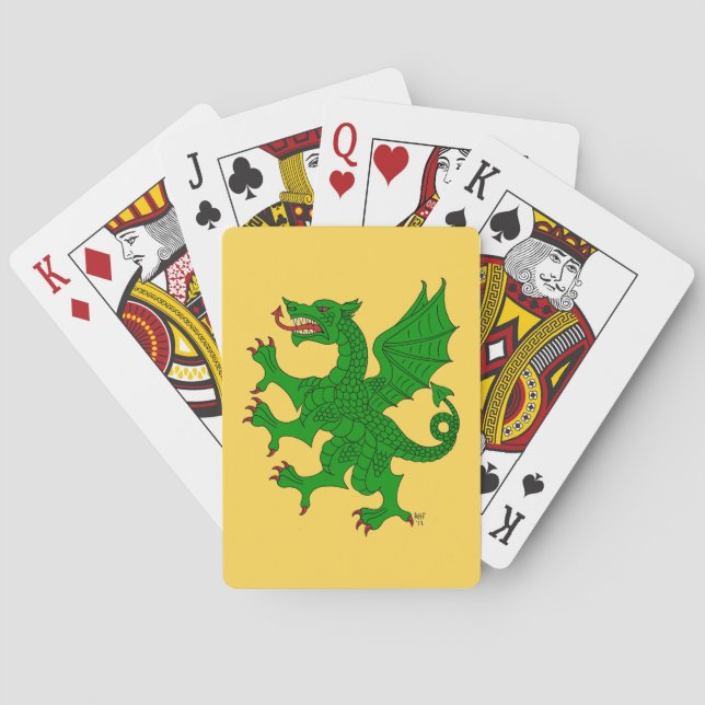 Dragon Rampant Vert Spielkarten (Rückseite)