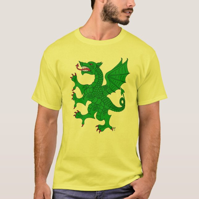 Dragon Rampant Vert T-Shirt (Vorderseite)