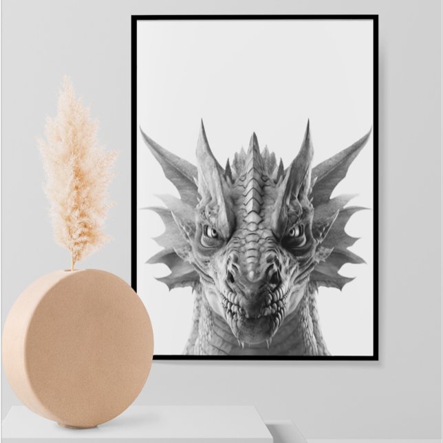 Dragon realistisches Portrait Kinderzimmer Poster (Von Creator hochgeladen)