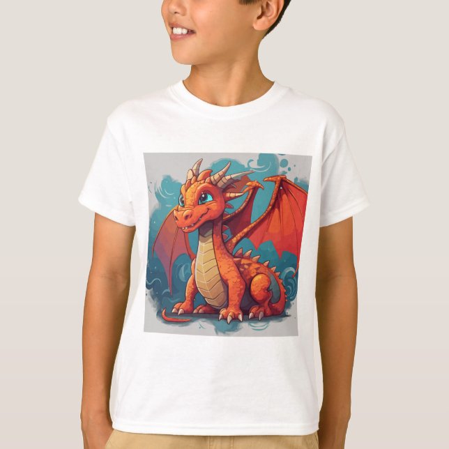 Dragon Red Artwork T-Shirt (Vorderseite)