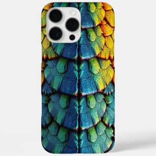 Dragon Reptile Scales Green Blue Yellow Armor iPhone 16 Pro Max Hülle