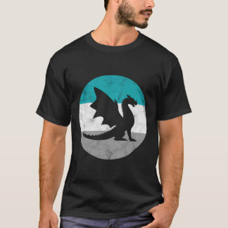 Dragon Retro Geschenk für Männer oder Jungen T-Shirt