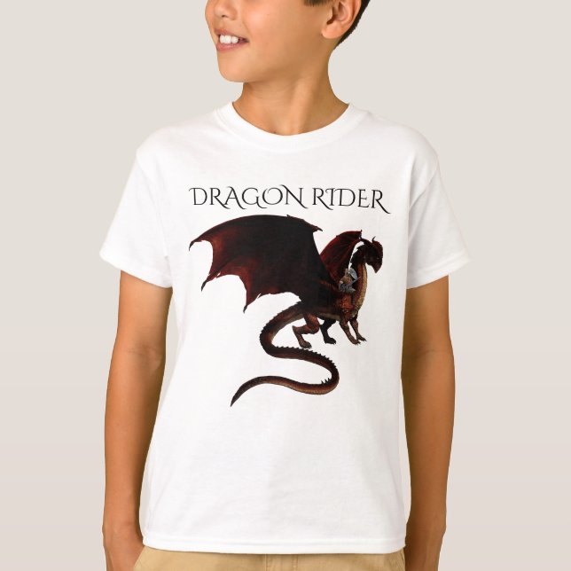 Dragon Rider Fantasy T-Shirt (Vorderseite)