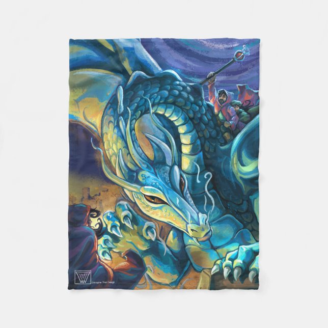 Dragon Rider Poster Fleecedecke (Vorderseite)