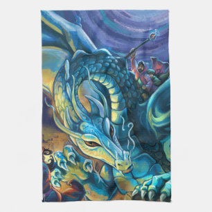 Dragon Rider Poster Geschirrtuch