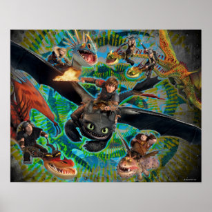 Dragon Riders Group Poster