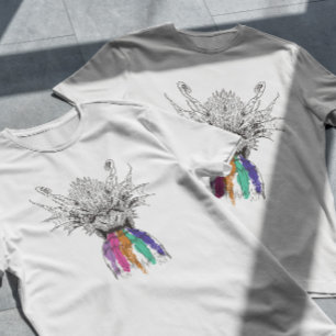 Dragon Roaring Rainbow T-Shirt