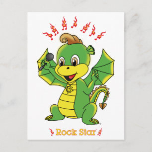 Dragon Rockstar™ Post Cards Postkarte