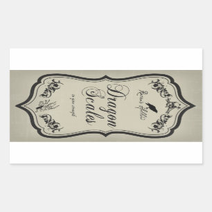 Dragon Scales Halloween Jar Aufkleber Label