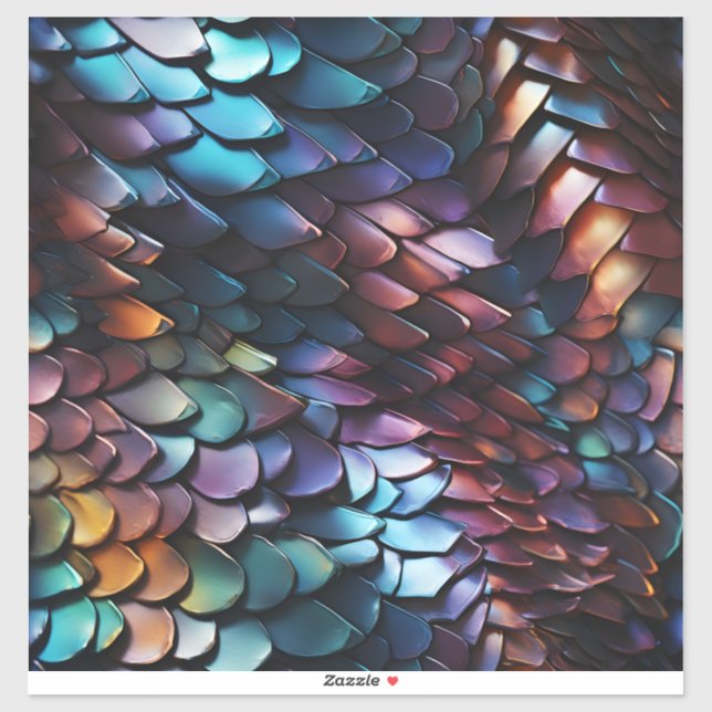 Dragon Scales Vinyl Sticker (Blatt)