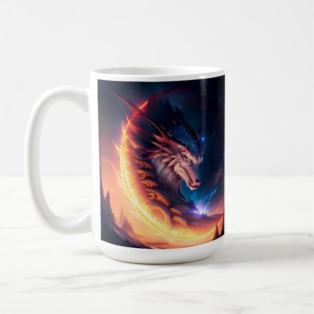 Dragon Scape Feuernacht Kaffeetasse (Links)